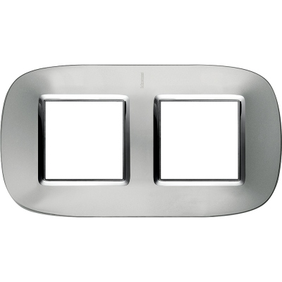 Axolute Рамка ELLIPTIC aluminum 2 местная