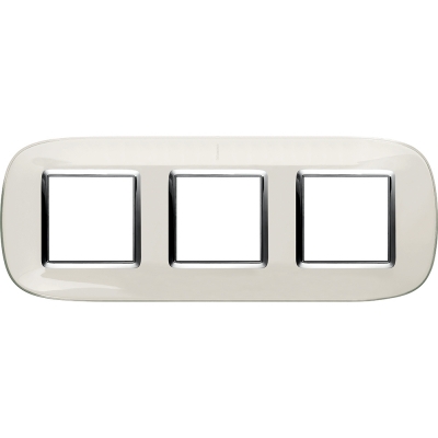 Bticino Axolute  ELLIPTIC liquid white Rāmis 3 vietigs