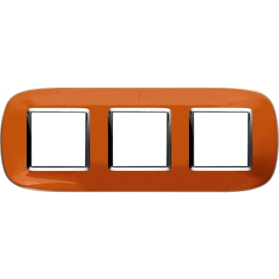 Axolute Рамка ELLIPTIC liquid orange 3 местная