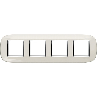 Bticino Axolute  ELLIPTIC liquid white Rāmis 4 vietigs