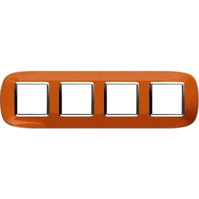 Bticino Axolute  ELLIPTIC liquid orange Rāmis 4 vietigs