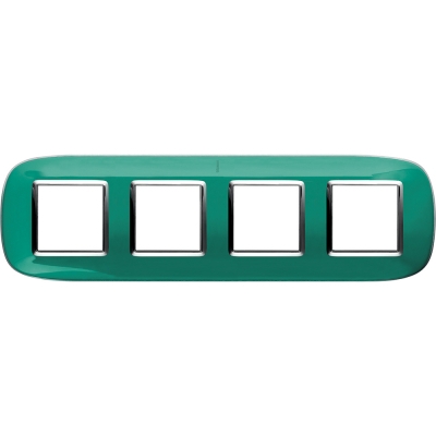 Bticino Axolute  ELLIPTIC liquid green Rāmis 4 vietigs