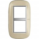 Bticino Axolute  ELLIPTIC liquid ivory Rāmis 2 vietigs - vertikāls