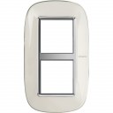 Bticino Axolute  ELLIPTIC liquid white Rāmis 2 vietigs - vertikāls