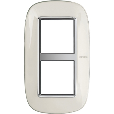 Axolute Рамка ELLIPTIC liquid белая 2 местная - для вертикального монтажа