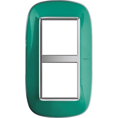 Bticino Axolute  ELLIPTIC liquid green Rāmis 2 vietigs - vertikāls