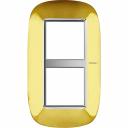 Axolute Рамка ELLIPTIC shiny gold 2 местная - для вертикального монтажа