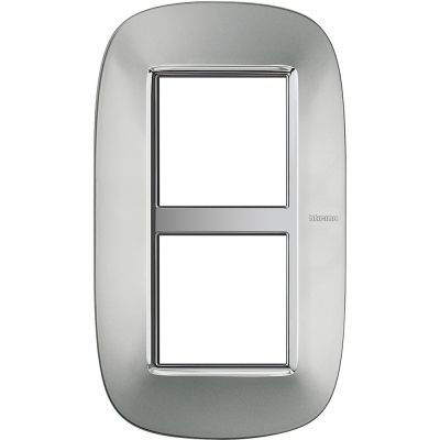 Bticino Axolute  ELLIPTIC alum Rāmis 2 vietigs - vertikāls