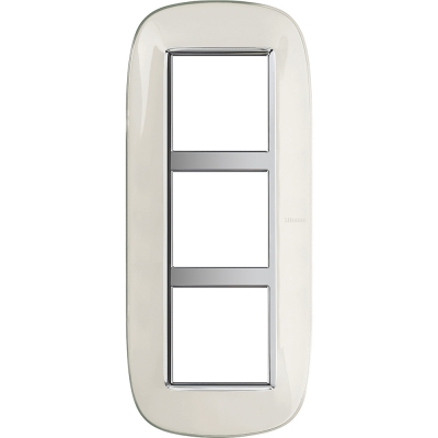 Bticino Axolute  ELLIPTIC liquid white Rāmis 3 vietigs - vertikāls