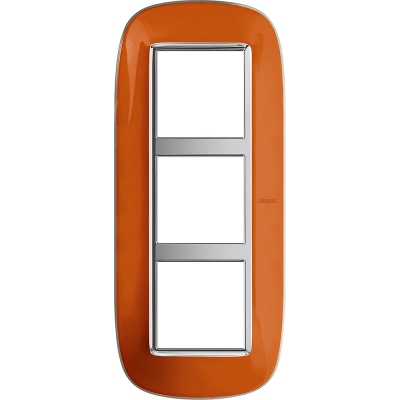 Bticino Axolute  ELLIPTIC liquid orange Rāmis 3 vietigs - vertikāls