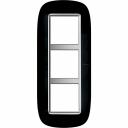 Bticino Axolute  ELLIPTIC melns Rāmis 3 vietigs - vertikāls