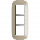 Bticino Axolute  ELLIPTIC light titanium Rāmis 3 vietigs - vertikāls