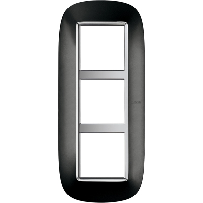 Axolute Рамка ELLIPTIC антрацит 3 местная - для вертикального монтажа