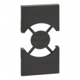 LivingNow black Cover plate Socket - UNIVERSAL