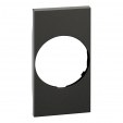 LivingNow black Cover plate Socket