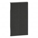 LivingNow black Cover plate for bell 2 modules