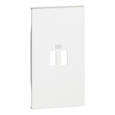 LivingNow белый Cover plate USB Socket 2 modules