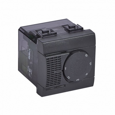 Bticino Living Light antracīts Termoregulātors mehānisks (ar grīdas sensoru)