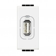 Bticino Living Light balts Rozete USB 1 modulis Type C