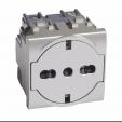 Bticino Living Light tech Socket 2P+E and protected contacts FLAT