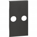 LivingNow melns Centrālā plate TV-SAT 2 moduļi