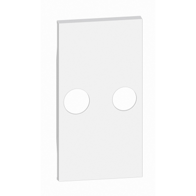 LivingNow balts Centrālā plate TV-SAT 2 moduļi