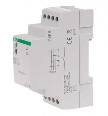 CKF-B three pahsymmetry and sequence monitors contact: 1NO, I=10A, 2 m