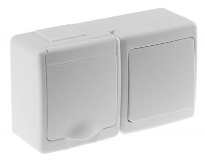 Выключатель BETA1, одноместный, униполярный с гнез