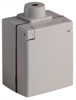 PERILEX surface mounted socket, 16 A, IP44, grey