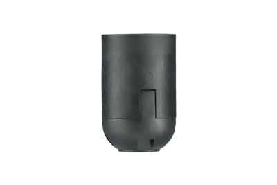 Lamp holder, thermoplastic, blackE27-6