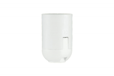 Lamp holder, thermoplastic, whiteE27-6