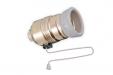 Lamp holder metal with ceramic ring E27with switch