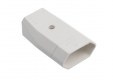 Flat socket without grounding 10A/250V, white