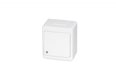 BETA Krustslēdzis virsapmetuma balts  IP44