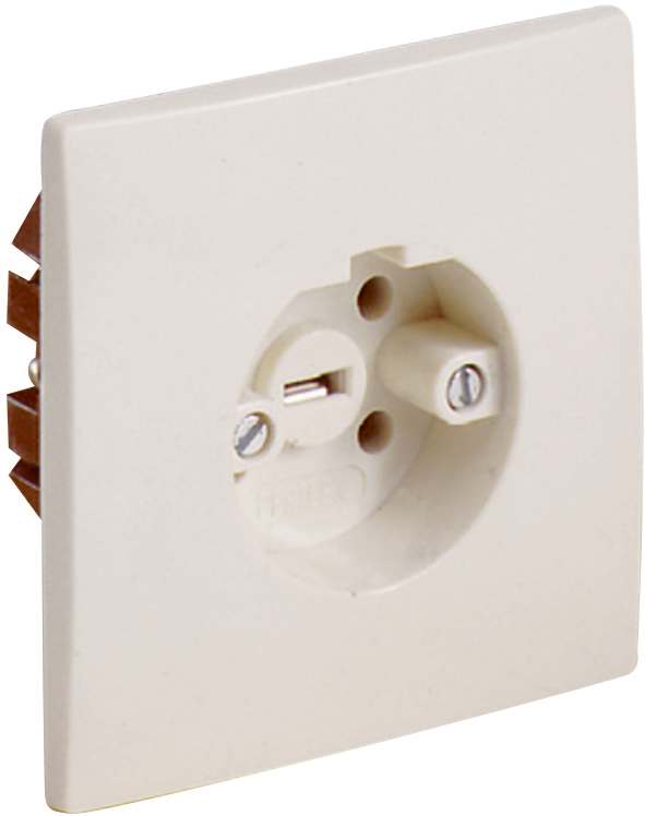 PERILEX flush mounted socket, 16 A, white