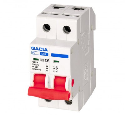 DL-125 2P 125A modular switch