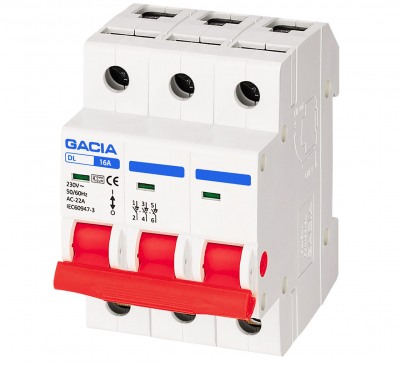 DL-125 3P 16A modular switch