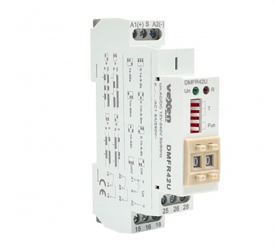 DMFR42U Multifunctional digital time relay 2CO 8A AC/DC 12-230V