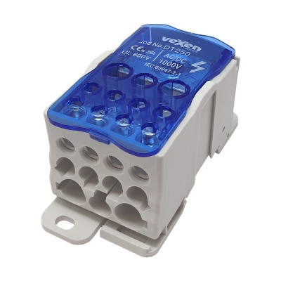 DT250 Nozarspaile 250A in 35x120mm2; out 2x35mm2, 5x16mm2, 4x10mm2
