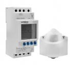 DTWR972 digital twilight switch with daily program and sensor 1-50000 Lux, IP65, 1NO, 16A, AC230V