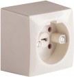 PERILEX surface mounted socket, 16 A, white