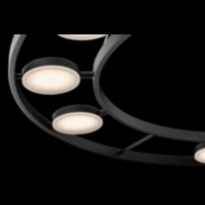 Maytoni Fad Piekaramā lampa 63.1W 3102K 2830lm Black no Metal and Acrylic Augstums - 800, diametrs -800
