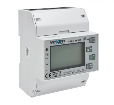 ESM3100DMB Three phases electrical meter 100A with M-bus, MID