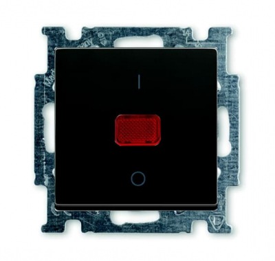 B55 chateau-black Switch with rocker 1gang DP