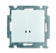 B55 balts Slēdzis 1+1 ar indikāciju