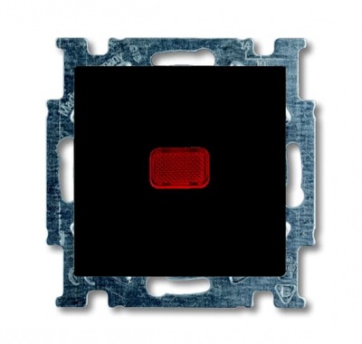 B55 chateau-black 2026 UCN/KL-95-507 Push switch with rocker with doorbell symbol and labeling field