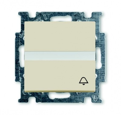 2026 UCN/KL-92-507 Push switch with rocker with doorbell symbol and labeling field