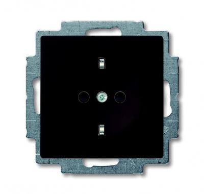 B55 chateau-black Rozete ar zemējumu , ar bērnu aizsardzību