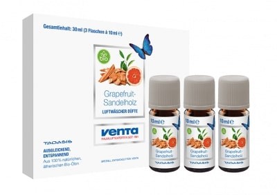 VENTA Organic grapefruit-sandalwood fragrance 3x10ml