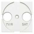 Axolute white Cover plate TV-FM